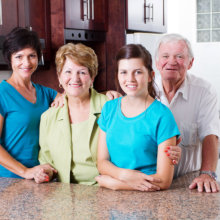 group of people smiling